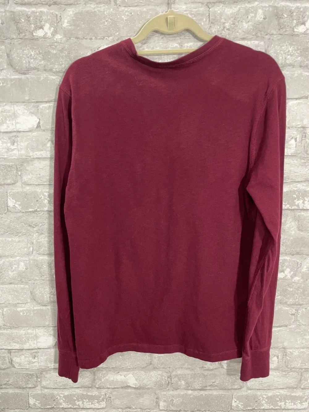 J. Crew Men's Long-Sleeve Henley - Wine